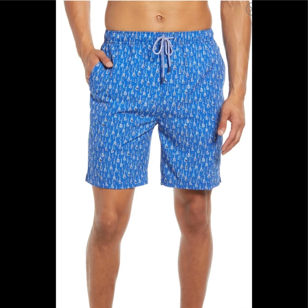 Peter Millar Seaside Men’s Bottleneck Swim Trunks